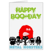 Rock=Life 'Metal Monsters - Happy Boo-day' Card