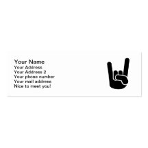 Rock Metal Hand Business Cards