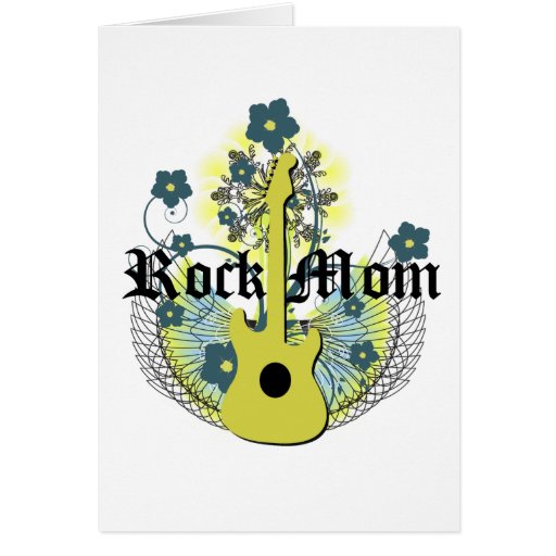 Rock Mom Greeting Cards