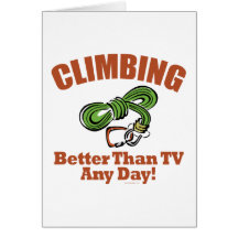 Rock, Mountain Climbing Card