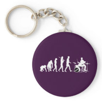 Rock Music Drummer and Jazz Dubstep Drums Keychains