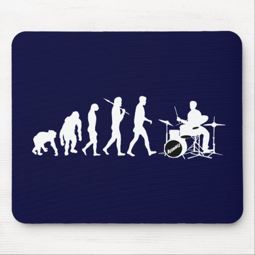 Rock Music Drummer and Jazz Dubstep Drums Mousepads