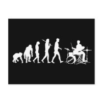 Rock Music Drummer and Jazz Dubstep Drums Post Card