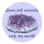 Rock My World Round Sticker