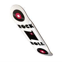 ROCK N ROLL 45 RPM VINYL RECORD SKATEBOARD