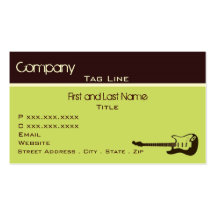 Rock n Roll Business Card