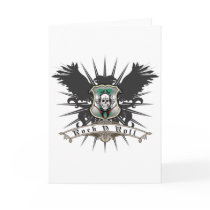 Rock n Roll Heraldry Greeting Cards