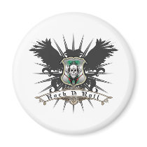 Rock n Roll Heraldry Refrigerator Magnets