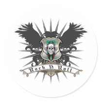 Rock n Roll Heraldry Stickers