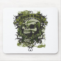 Rock n Roll is my Life Skull Mouse Pad