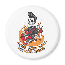 Rock-N-Roll Never Dies Fridge Magnet
