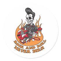 Rock-N-Roll Never Dies Sticker