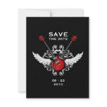Rock 'n' Roll Save the Date announcement invitations