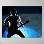 ROCK N ROLL SILHOUETTE POSTER #2. rock on! posters