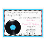 Rock N Roll Sock Hop 1950's Birthday Invitation