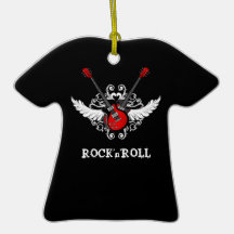 Rock n Roll Vintage Guitars ornament