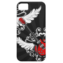 Rock n Roll Vintage Winged Guitars iPhone5 case iPhone 5 Cases