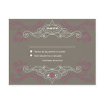 Rock 'n' Roll Wedding Poster (Pewter / Pink) RSVP