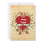 Rock 'n' Roll Wedding (Roses) invitations