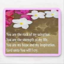 Rock of my salvation mouse pads