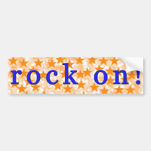 Rock On Bumper Sticker