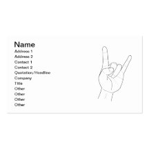 Rock On Business Cards