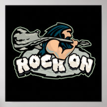 Rock On Caveman Posters