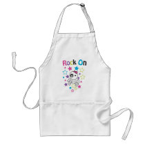 ROCK ON CUTE SKULLS AND BONES FOR GIRLS APRONS