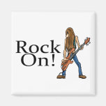 Rock On! Fridge Magnet