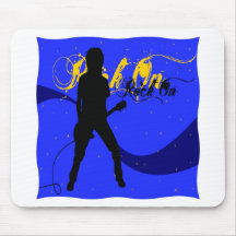 Rock On Guitarist Mousepads