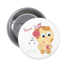 Rock on pup pin