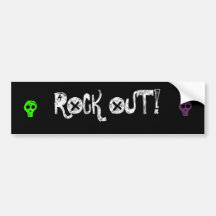 ROCK OUT!, o, o Bumper Sticker