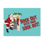 Rock Out WIth Your Sock Out! postcards