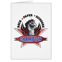 Rock, Paper, Scissors Champion Card