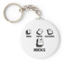 Rock Paper Scissors- Emo Alternative Grunge Rock Key Chain