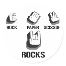 Rock Paper Scissors- Emo Alternative Grunge Rock Sticker