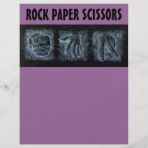 Rock Paper Scissors Full Color Flyer