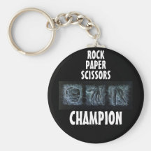 Rock Paper Scissors Keychain