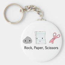 Rock Paper Scissors Keychain
