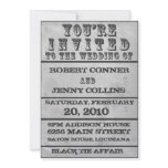 Rock Poster Wedding Invite (Today's Best Award)