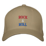 ROCK & ROLL -- RED, WHITE & BLUE! BASEBALL CAP
