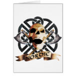 rock skull greeting cards