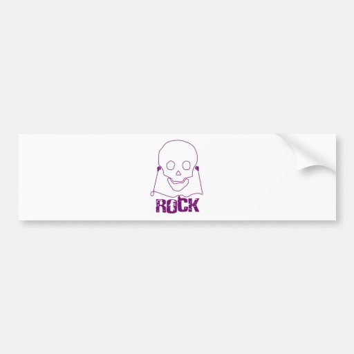 Rock Skull - Emo Alternative Grunge Scene Punk Bumper Stickers