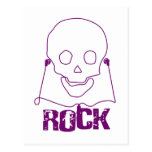 Rock Skull - Emo Alternative Grunge Scene Punk Postcard