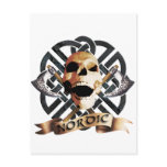 rock skull postkarten