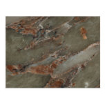 Rock Solid Amber swirl Postcard