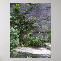 Rock Stair Garden Print