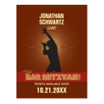 Rock Star Bar Mitzvah Save the Date Post Cards
