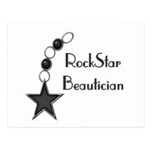 Rock Star Beautician Post Card