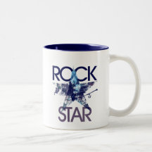 Rock Star Blue Rocker Mug